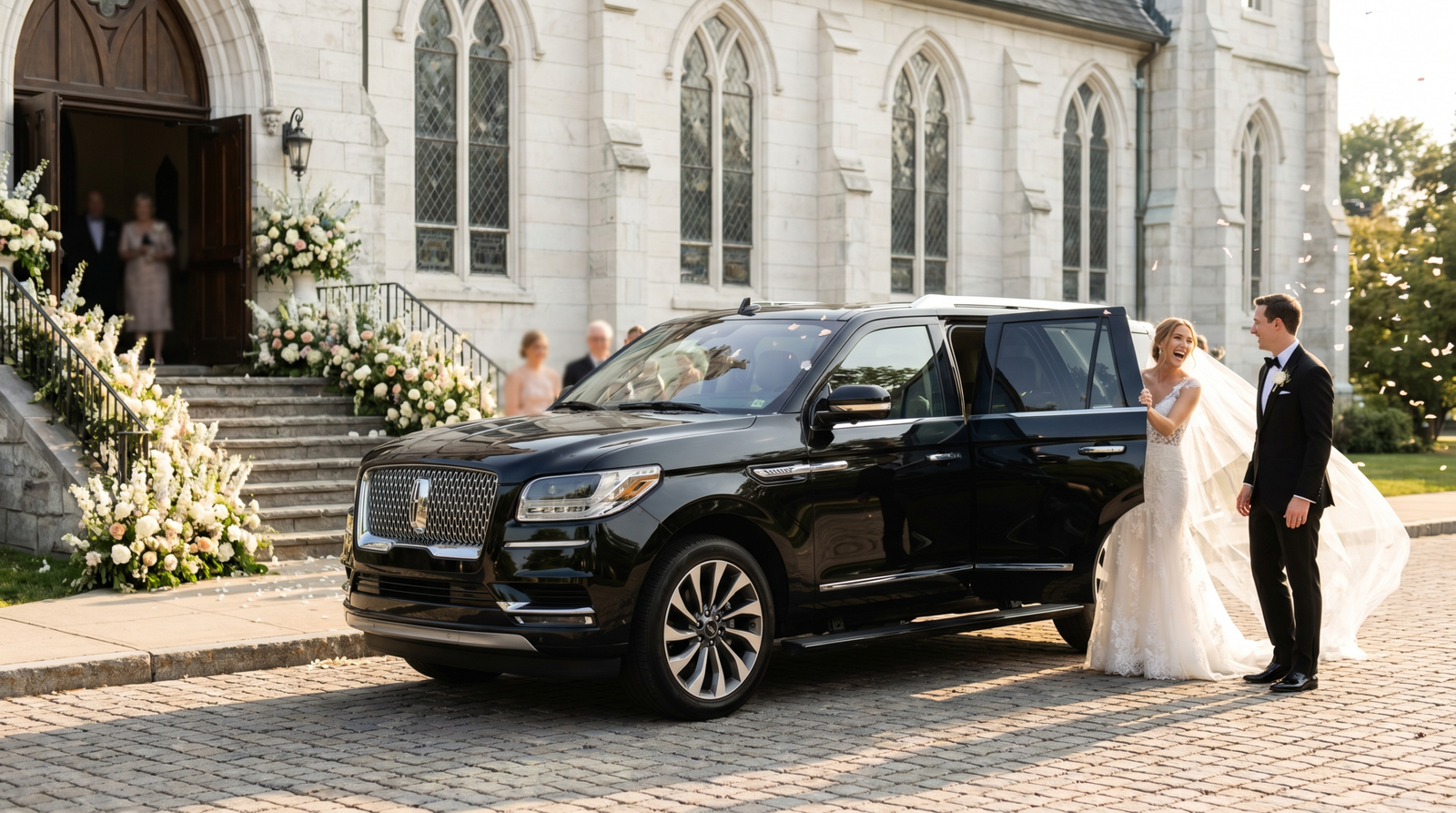 Wedding transportation and limousine service by The Executive Chauffeurs